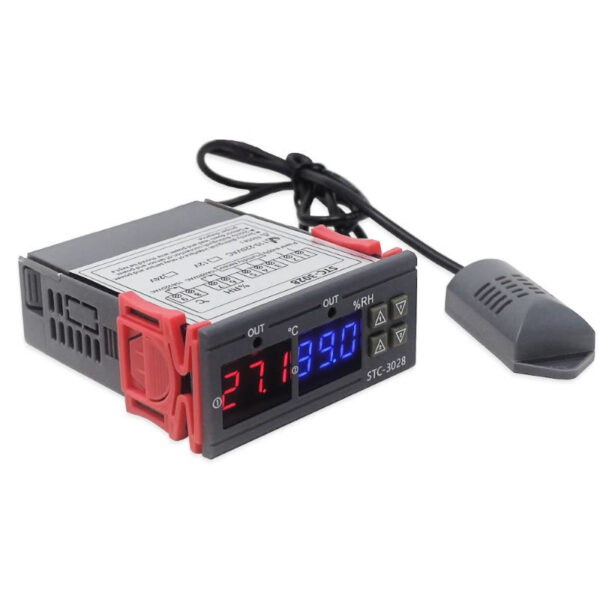 Termostato con humedad stc 3028