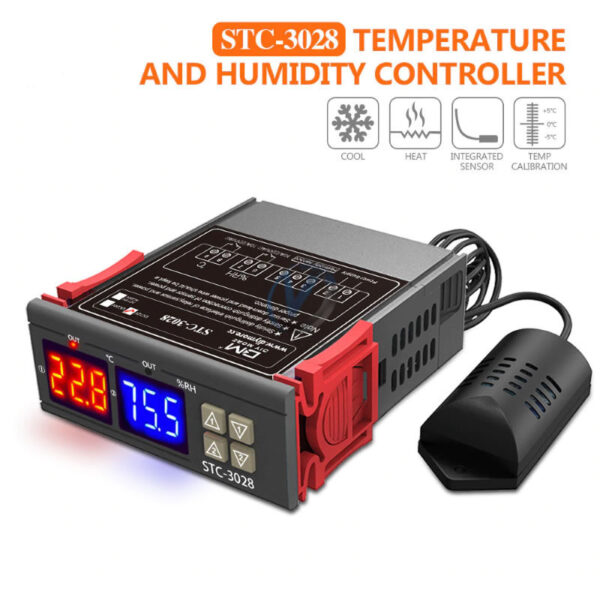 Termostato con humedad stc 3028 - Imagen 2