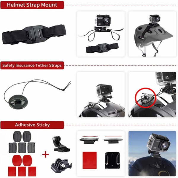 Kit de Accesorios para Cámara de Acción 50 en 1 - Imagen 6