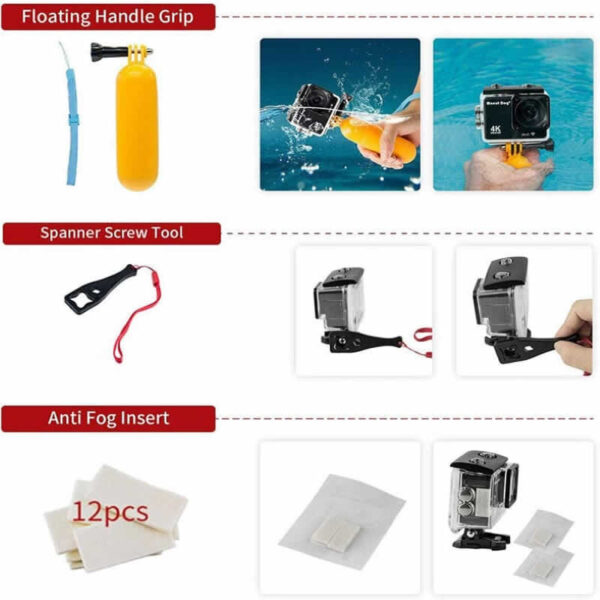 Kit de Accesorios para Cámara de Acción 50 en 1 - Imagen 9