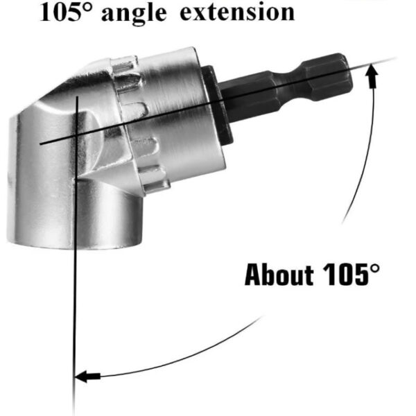 Adaptador taladro para atornillar en ángulo de 105° - Imagen 6