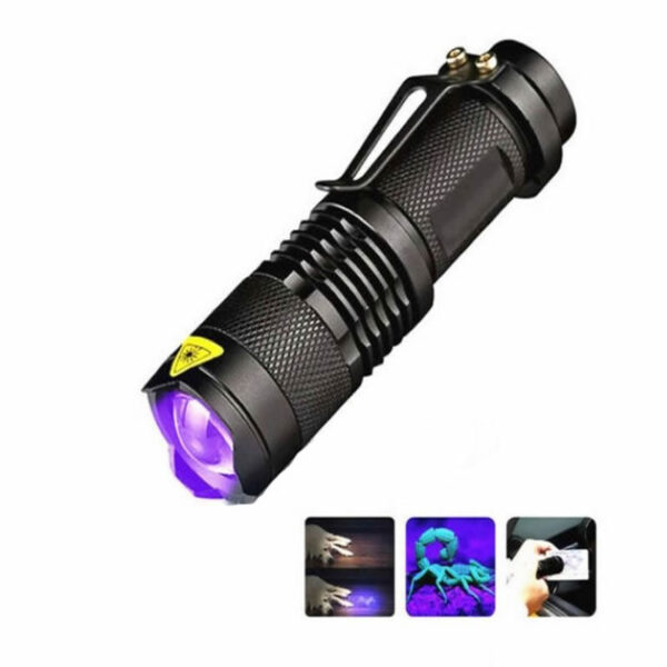 linterna UV grande de Pilas