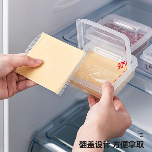 Recipiente Queso Mantequilla Almacenamiento Nevera - Imagen 2