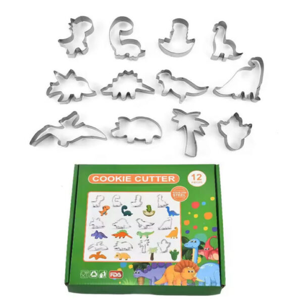 Molde Galleta Dinosaurios 12 piezas - Imagen 2