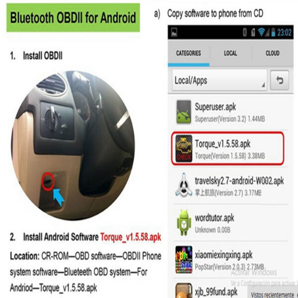 Escaner Azul Vehicular  Obd2 ELM327 - Imagen 11