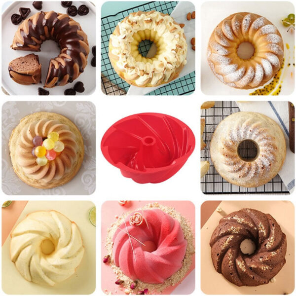 Molde Espiral Pasteleria 19 cm x 7.8 cm - Imagen 6