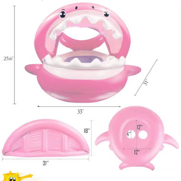 Flotador con techo tiburon bebe - Imagen 8