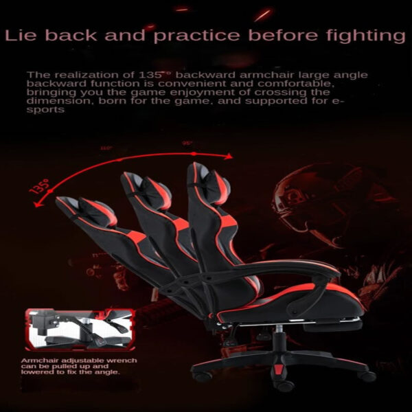Silla Gaming Gamer Luxury Roja Azul Rosada - Imagen 5