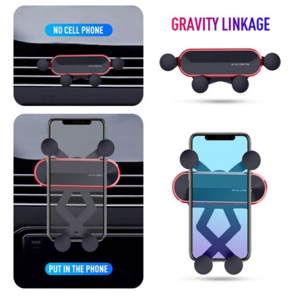 Soporte Pequeño Gravedad Celular Carro - Imagen 8