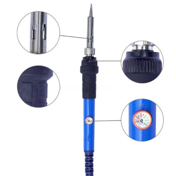 Kit soldador profesional 60W 18 piezas temperatura regulable - Imagen 3