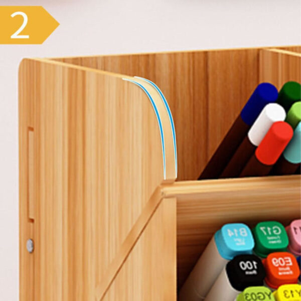 Organizador De Madera Escritorio - Imagen 6