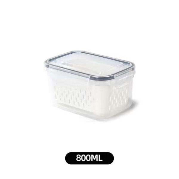 Set de 3 Contenedores de Alimentos Nevera Refrigerador con Tapa - Imagen 9