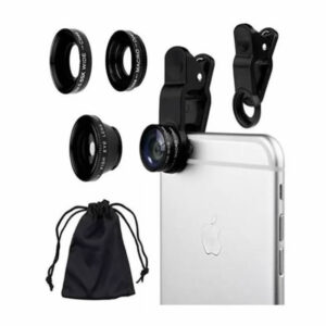 Kit Lentes Celular 3 en 1 Ojo de pez - Macro - Angular