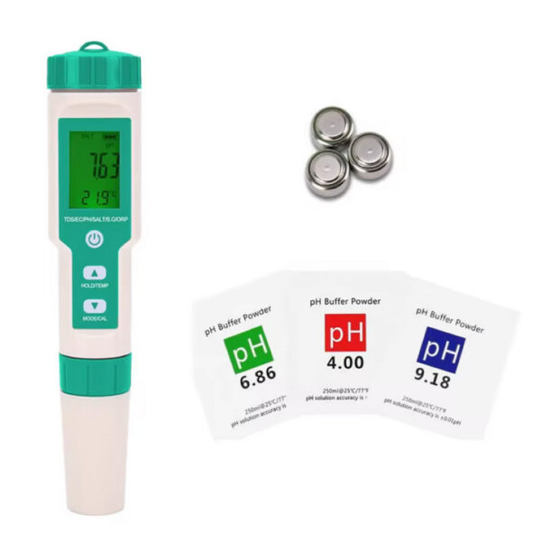 Medidor Multiparametro 7 en 1 Orp Salinidad