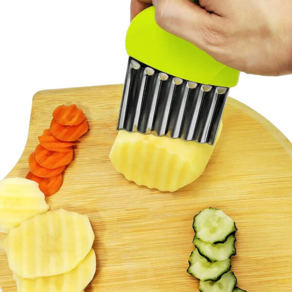 Cortador Rizado Ondulado Papa Verduras Fruta - Imagen 15