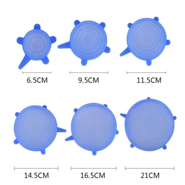 Tapas Silicona Recipientes Ollas - Imagen 2