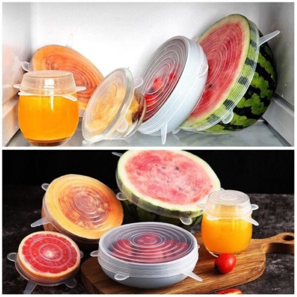 Tapas Silicona Recipientes Ollas - Imagen 6