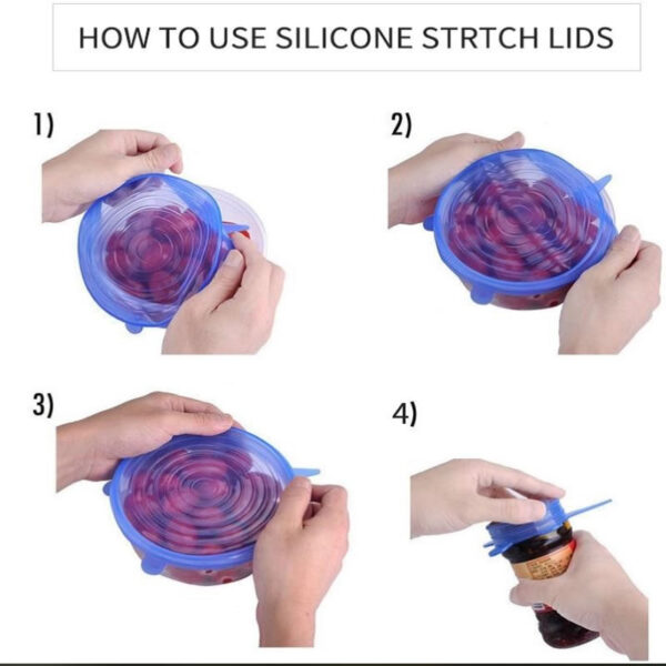 Tapas Silicona Recipientes Ollas - Imagen 9