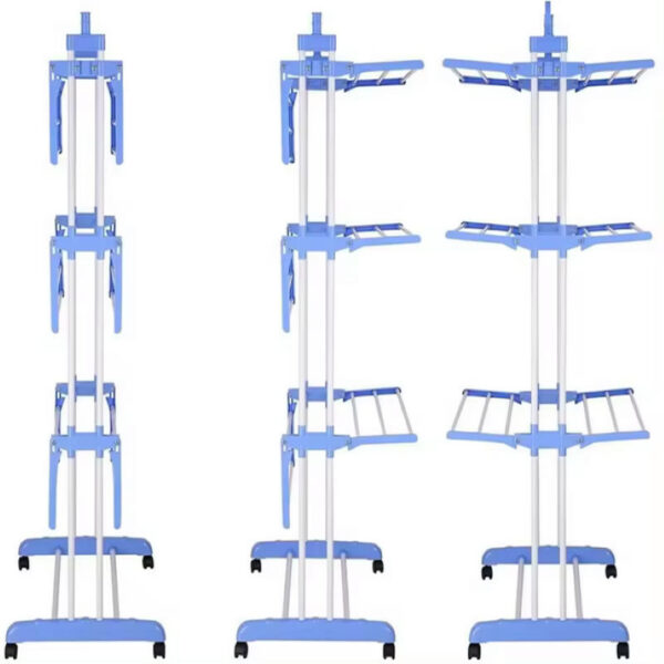 Tendedero Soporte Plegable Secar Ropa 3 niveles - Imagen 2