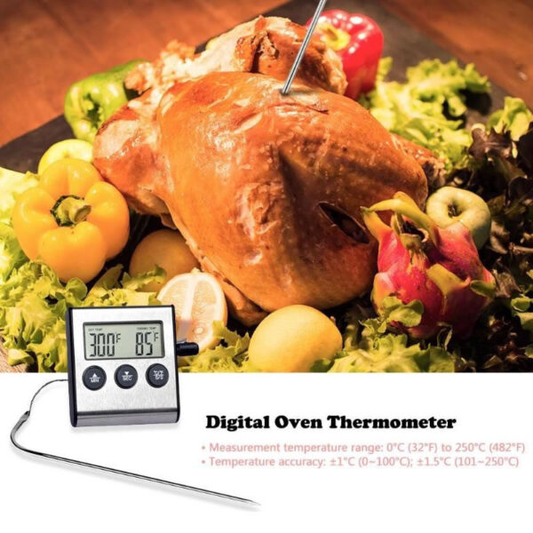 Termometro Horno Acero Inoxidable Sonda - Imagen 2