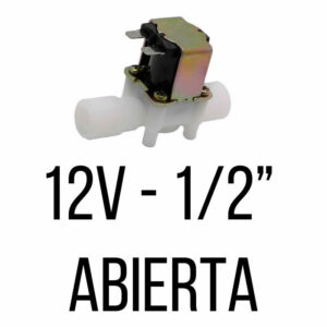 Valvula Solenoide Electromagnetica 12v de 1/2 Abierta