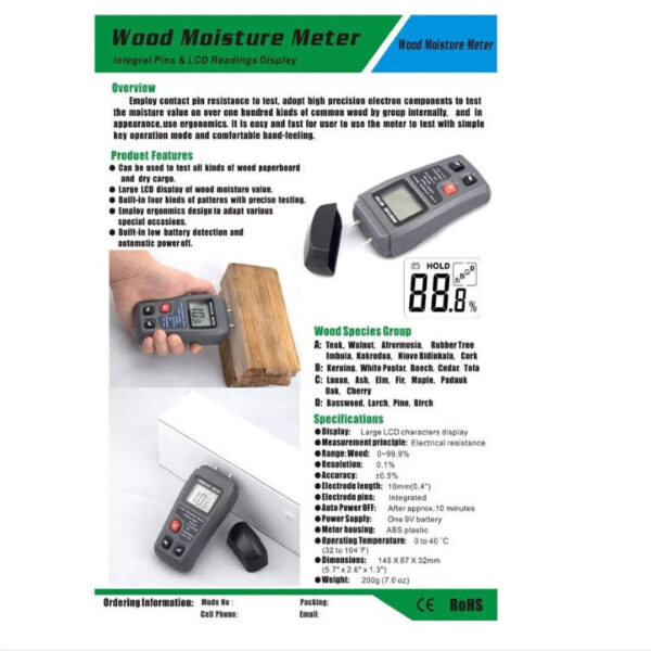 Medidor Humedad Madera - Imagen 5