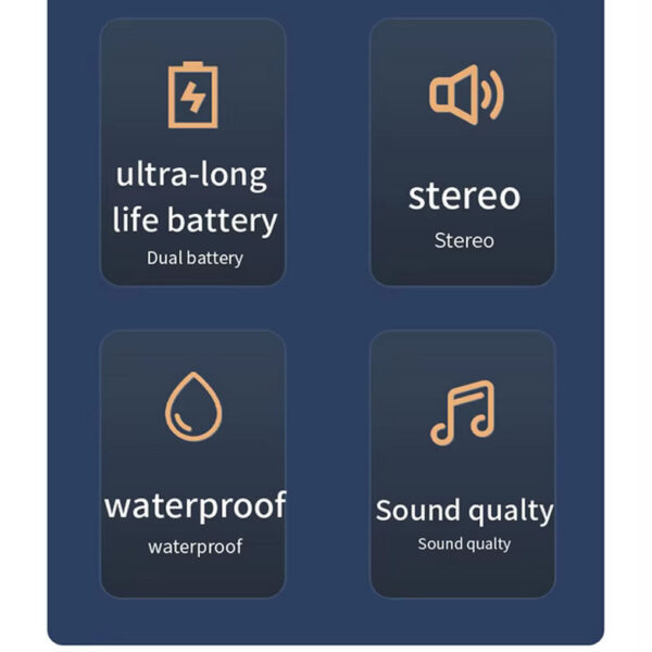 Audifonos Conduccion Osea Recargable Auriculares Deportivos - Imagen 5
