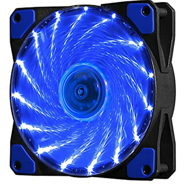 Ventilador Fan Cooler 12cm 120mm Azul Rojo Rgb Multicolor Gamer Pro - Imagen 2