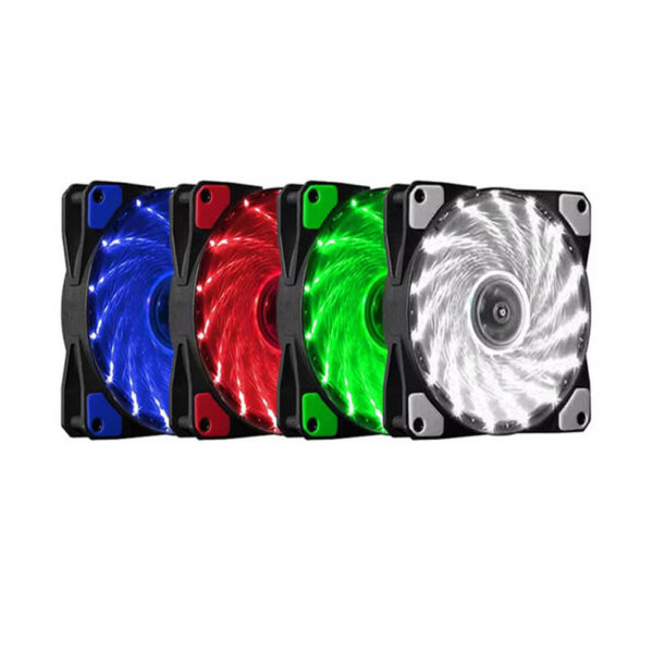 Ventilador Fan Cooler 12cm 120mm Azul Rojo Rgb Multicolor Gamer Pro