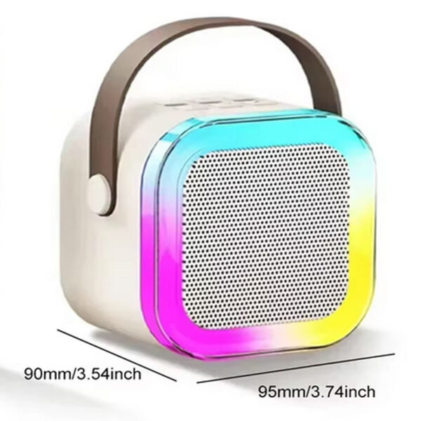 Karaoke Portatil Bluetooth Maquina 2 Microfonos Luces - Imagen 2