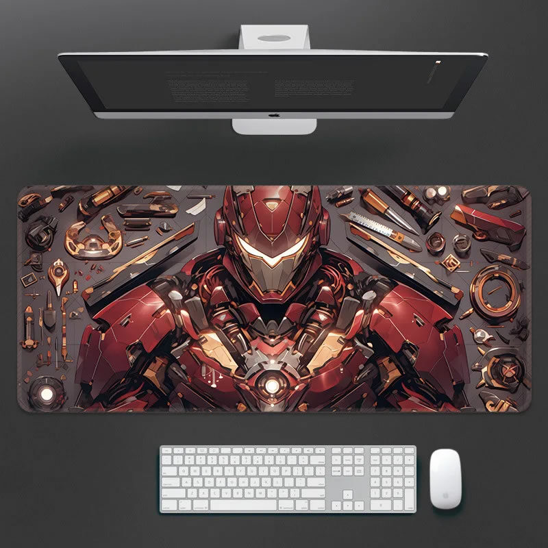 Mouse Pad Gamer Robots Largo 80cm x 30cm Antideslizante Gaming XL