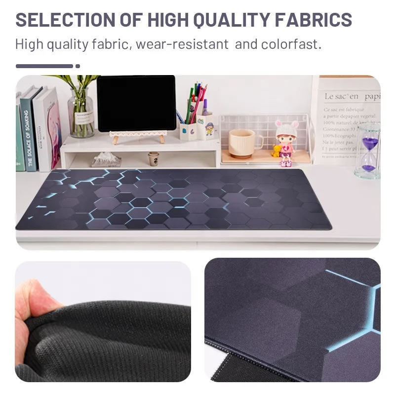 Mouse Pad Gamer XXL 900 x 400 x 4mm - Blue Hive - Imagen 5