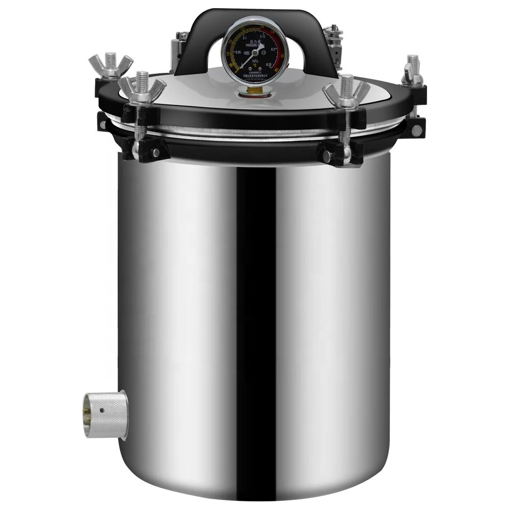 Autoclave Esterilizar Esterilizador Vapor 24 Litros Acero
