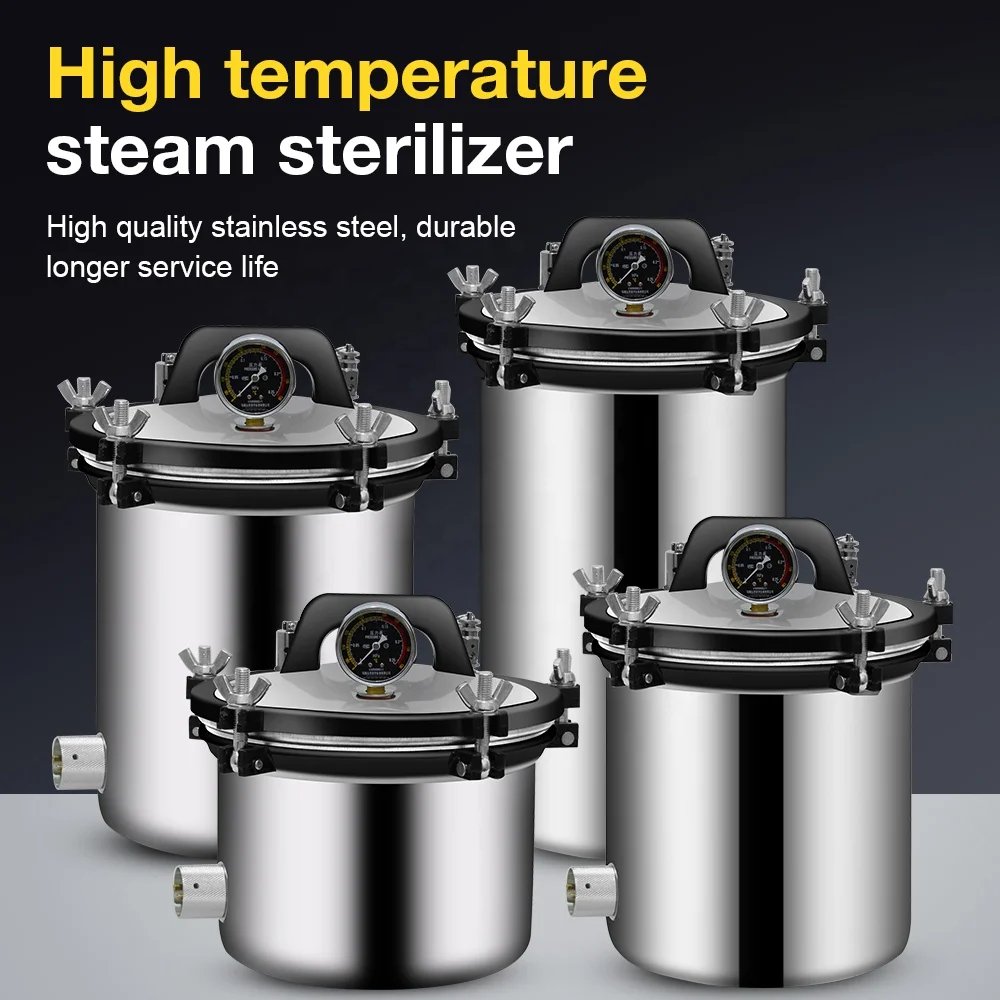 Autoclave Esterilizar Esterilizador Vapor 24 Litros Acero - Imagen 2